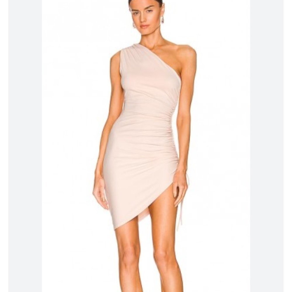 Susana Monaco Gathered Side Split One Shoulder Mi… - image 2